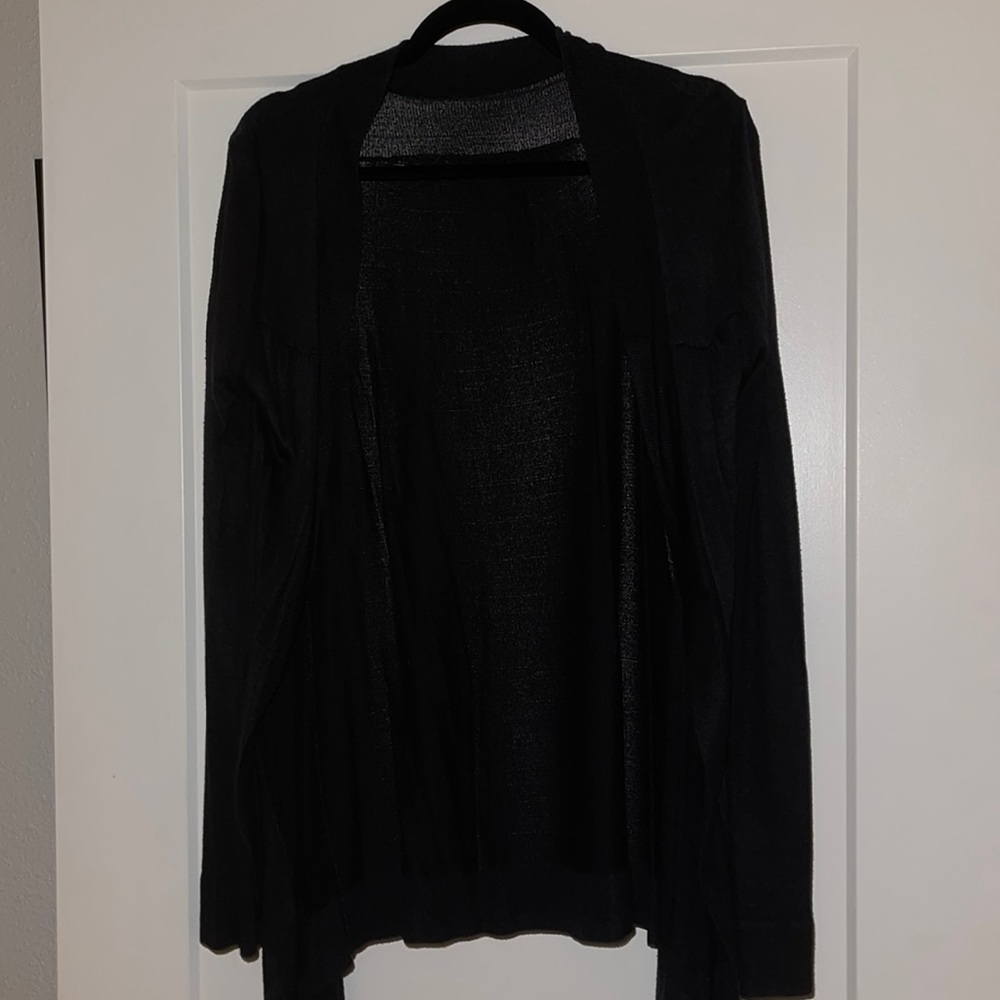 Black cardigan